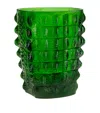 Lalique Crocodile Vase, Amazon Green In Green