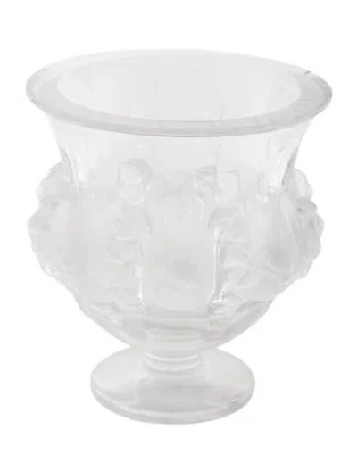 Pre-owned Lalique Crystal Dampierre Vase In Clear