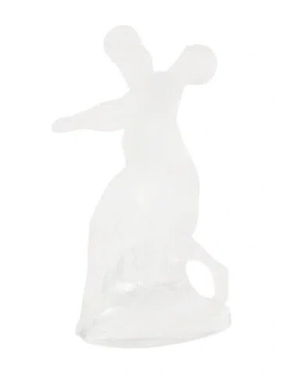 Pre-owned Lalique Crystal Deux Danseuses Figurine In Clear