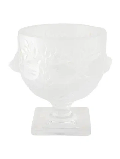 Pre-owned Lalique Crystal Elizabeth Vase In Transparent