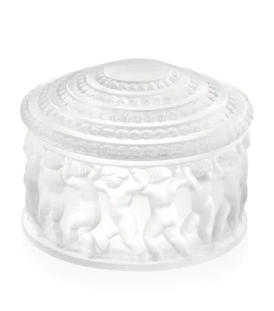Lalique Crystal Enfants Jewellery Box In Clear