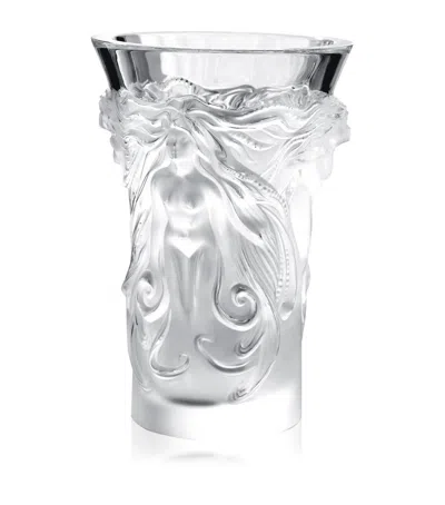 Lalique Crystal Fantasia Vase In Transparent