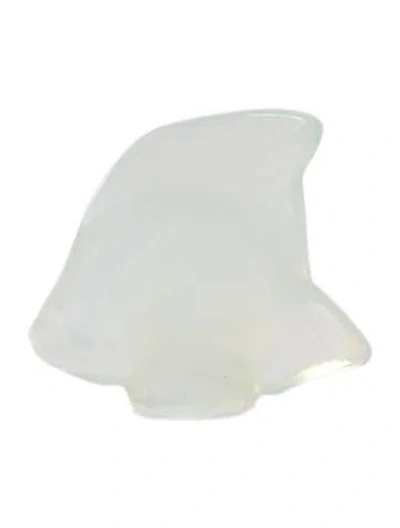 Pre-owned Lalique Crystal Fish Figurine In Transparent