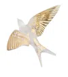 Lalique Crystal Hirondelles Wall Ornament In Beige