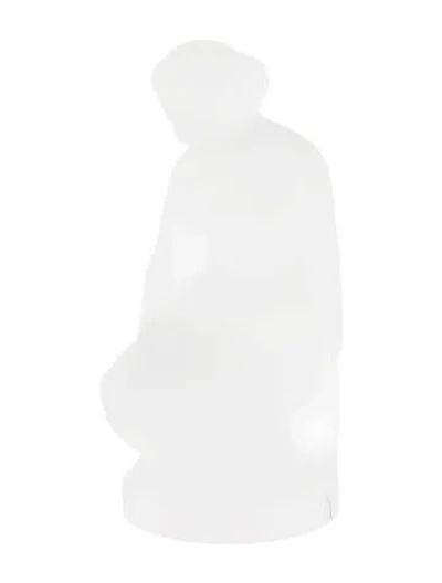 Pre-owned Lalique Crystal Leda & The Swan Figurine In Clear
