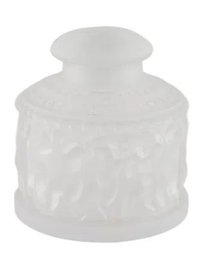 Pre-owned Lalique Crystal Les Enfants Perfume Bottle In Transparent