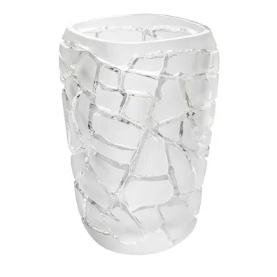 Lalique Crystal Magnitude Large Vase In Clear