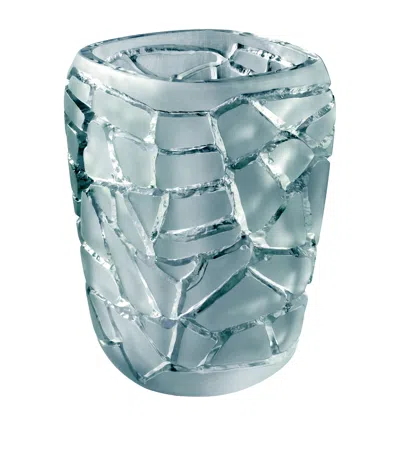 Lalique Crystal Magnitude Vase In Blue