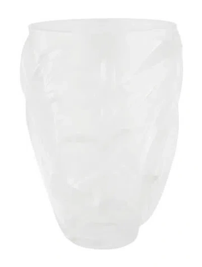 Pre-owned Lalique Crystal Martinets Vase In Clear