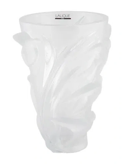 Pre-owned Lalique Crystal Martinets Vase In Transparent