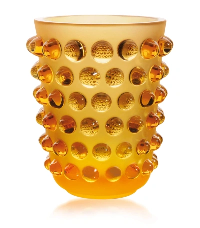 Lalique Crystal Mossi Vase In Universal