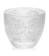 Lalique Crystal Ombelles Votive Vase In Transparent