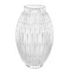 Lalique Crystal Plumes Vase In Clear