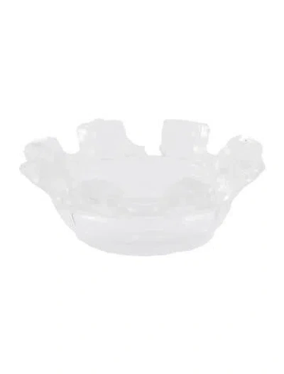 Pre-owned Lalique Crystal Saint Nicholas Ashtray In Clear