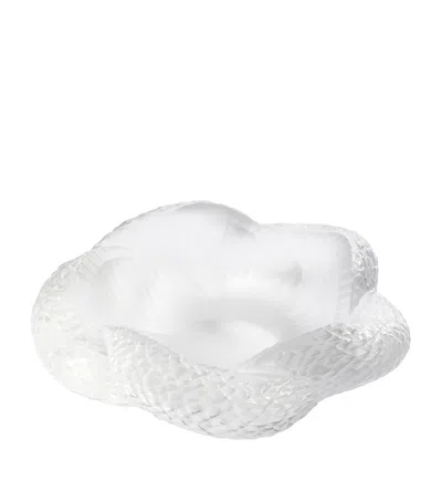 Lalique Crystal Serpent Bowl In Clear