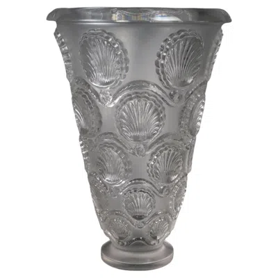 Pre-owned Lalique Crystal Vase, 20th Century. In Transparent