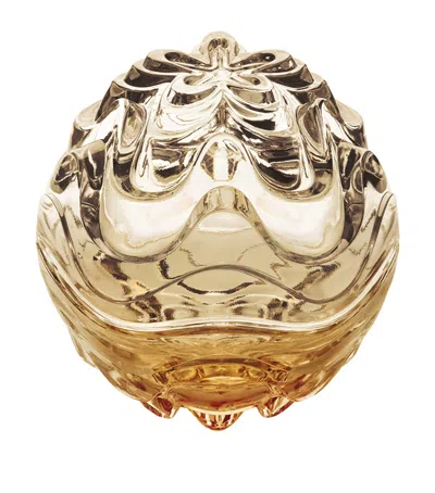 Lalique Crystal Vibration Box In Gold
