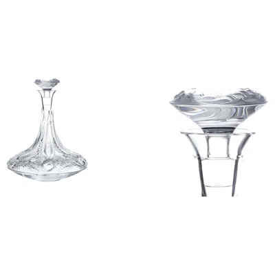 Pre-owned Lalique Decanter,  Signed " France" Numbered 136 In Transparent
