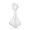 Lalique 2 Poissons Clear Crystal Decanter