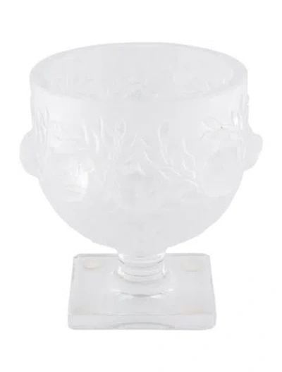 Pre-owned Lalique Elizabeth Vase In Transparent