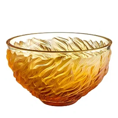 Lalique Fourrure Bowl, Amber