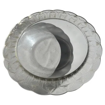 Pre-owned Lalique France " Chevereuse" Glass Bowl , Marked . In Gray