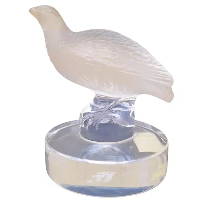 Pre-owned Lalique France, Partridge Figurine, 20th Century In Gray
