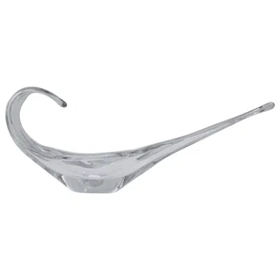 Pre-owned Lalique France Sculptural Crystal Bowl In Gray