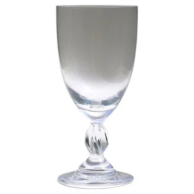 Pre-owned Lalique Frejus Set Of 4 Bordeaux Wine Glasses In Gray