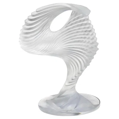 Pre-owned Lalique Frosted Crystal Trophee In Gray