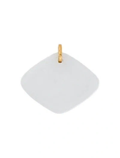 Pre-owned Lalique Glass Le Baiser Charm Pendant In Multi