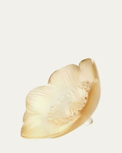 Lalique Anemone Small Sculpture In Gold