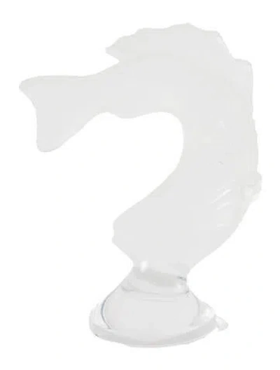 Pre-owned Lalique Goujon Crystal Letter Seal In Transparent