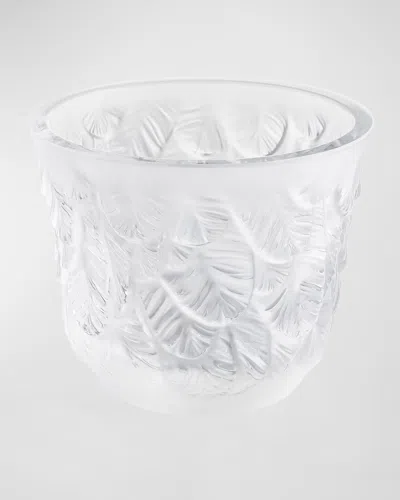Lalique Crystal Grand-duc Votive In Transparent