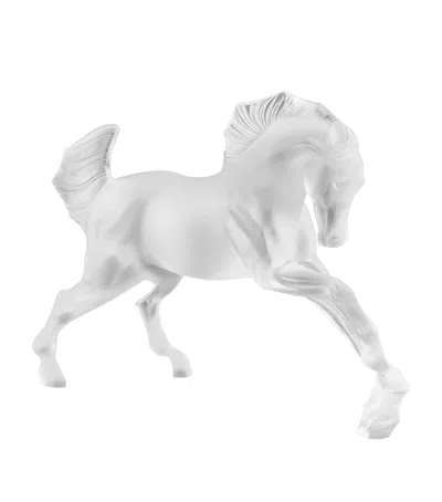 Lalique Horse Sculpture In Clear