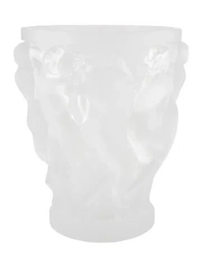 Pre-owned Lalique Iconic Bacchantes Vase In Transparent