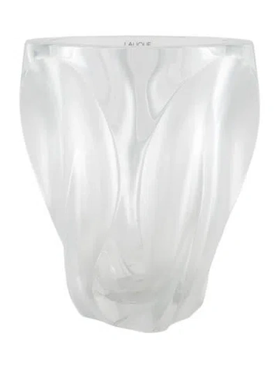 Pre-owned Lalique Ingrid Vase In Clear