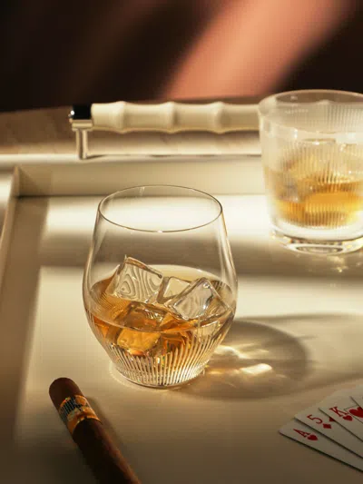 Lalique James Suckling Hand-blown Crystal Goblet  Abask Luxury Gift In Metallic