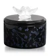 Lalique Lacquered Fleurs De Cerisier Box In Blue