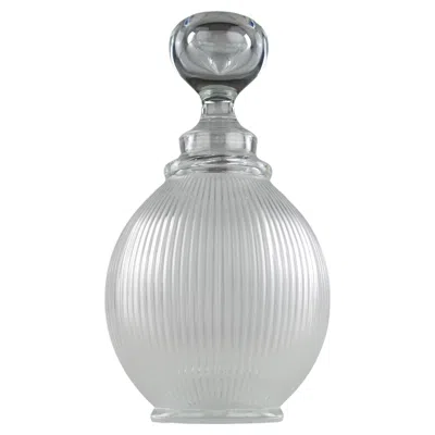 Pre-owned Lalique , "langeais" Decanter, France 1990s In Gray