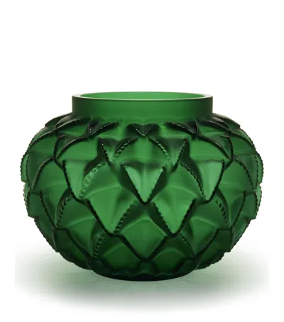 Lalique Languedoc Grand Vase In Green