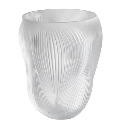 Lalique Large Crystal Alizé Vase In Clear