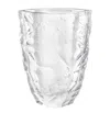 Lalique Large Crystal Silex Vase In Transparent