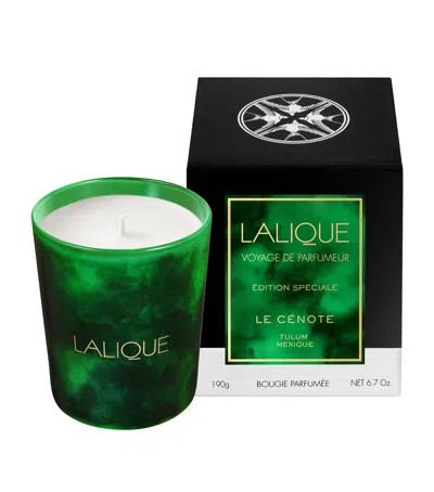 Lalique Le Cenote Voyage Scented Candle In Green