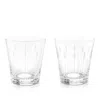 Lalique Lotus Blossoms And Buds Tumblers, Set Of 2 In Transparent