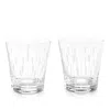 Lalique Lotus Drops And Dew Tumblers, Set Of 2 In Transparent