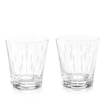 Lalique Lotus Drops And Dew Tumblers, Set Of 2 In Clear