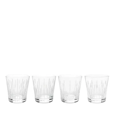 Lalique Lotus Tumblers, Set Of 4 In Clear