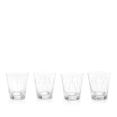 Lalique Lotus Tumblers, Set Of 4 In Clear
