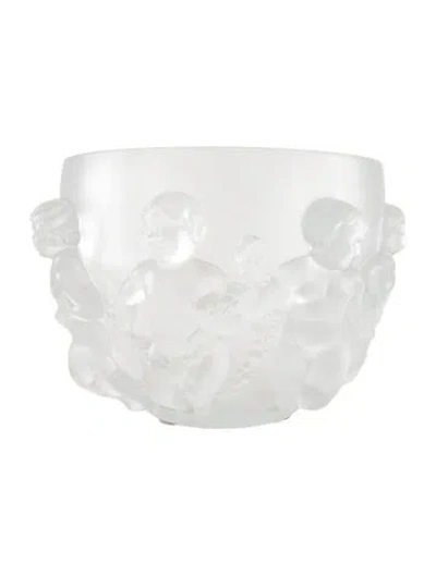 Pre-owned Lalique Luxembourg Centerpiece Bowl In Clear